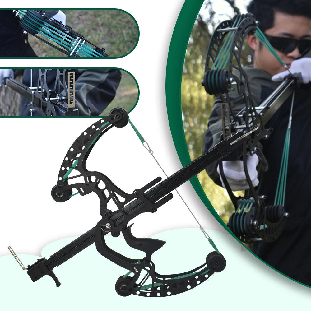 High Precision Mechanical Pulley Bow New Type Composite Steel Ball Bow Dual Purpose Adult Outdoor Sports Slingshot