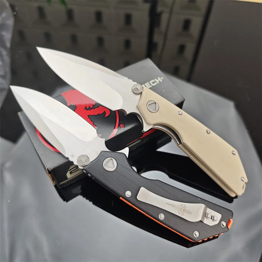 DOC Black G10 Handle Bearing Folding EDC Multi Purpose Tools Outdoor Self-defense Tactical Camping Fishing Cutting Multi Tools