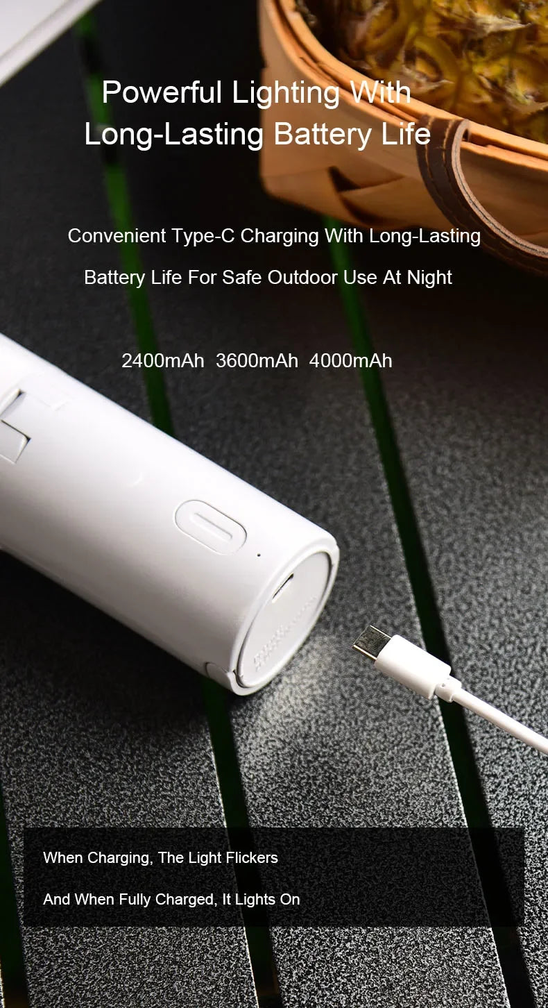 Outdoor multifunctional folding camping lamp tent atmosphere lamp handheld hanging lamp portable lighting lamp