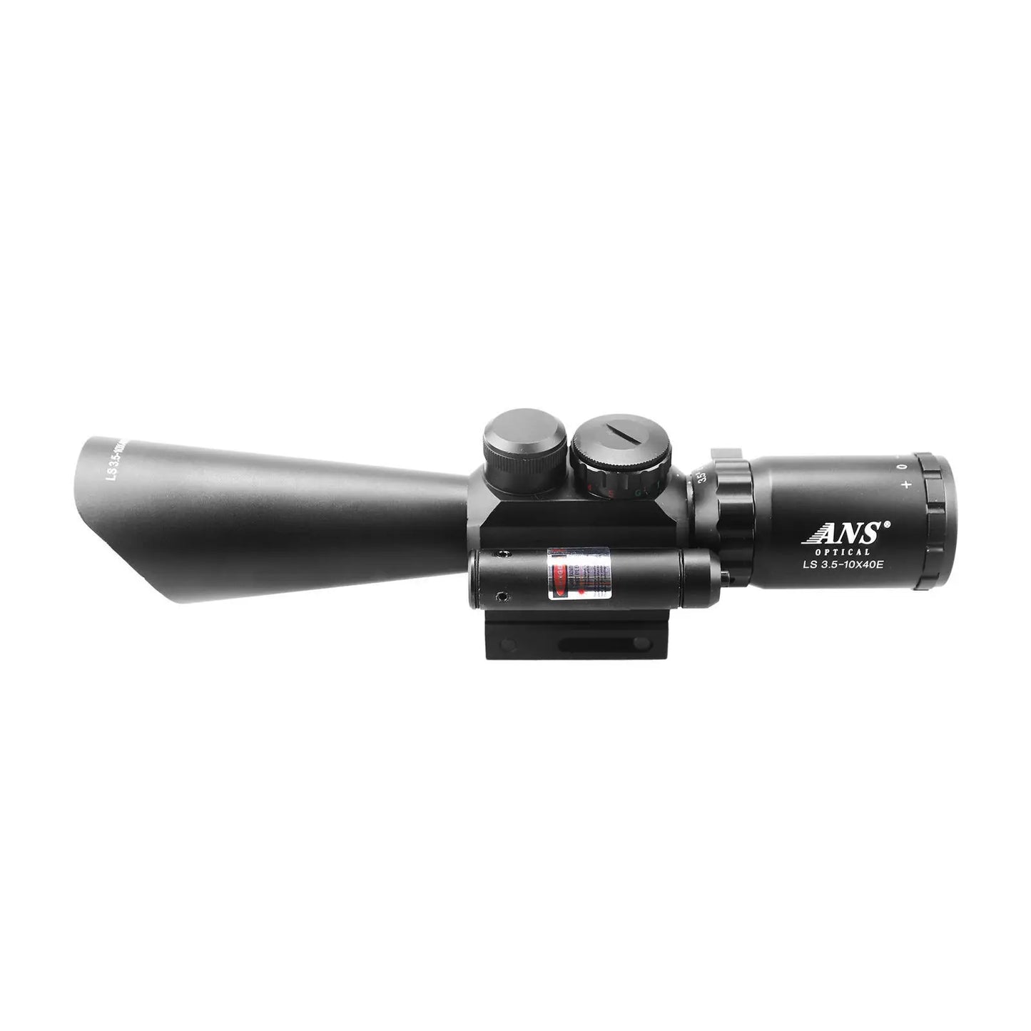 ANS 3.5-10X40E Red/Green Mil-Dot Sight Scope + Tactical Red Mil Dot Laser Sight