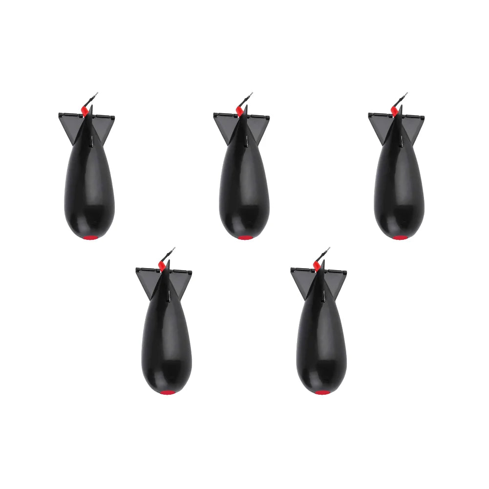 5Pcs Fishing Rocket Feeder Carp Fishing Rocket Feeder Spod Bomb Float Lure Bait Holder Pellet Rocket Feeder Fishing Accessories