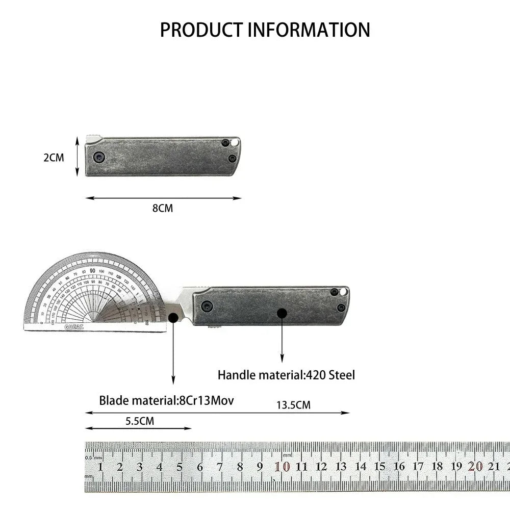 MinimalX 5915 Mini Folding Pocket Knife Outdoor Fishing Hunting Self Defense Portable Multi-purpose EDC Knife