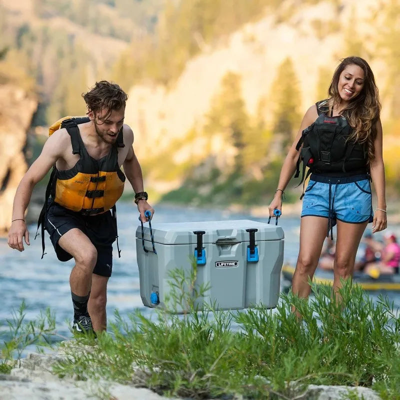 55 Quart High Performance Cooler, Grey
