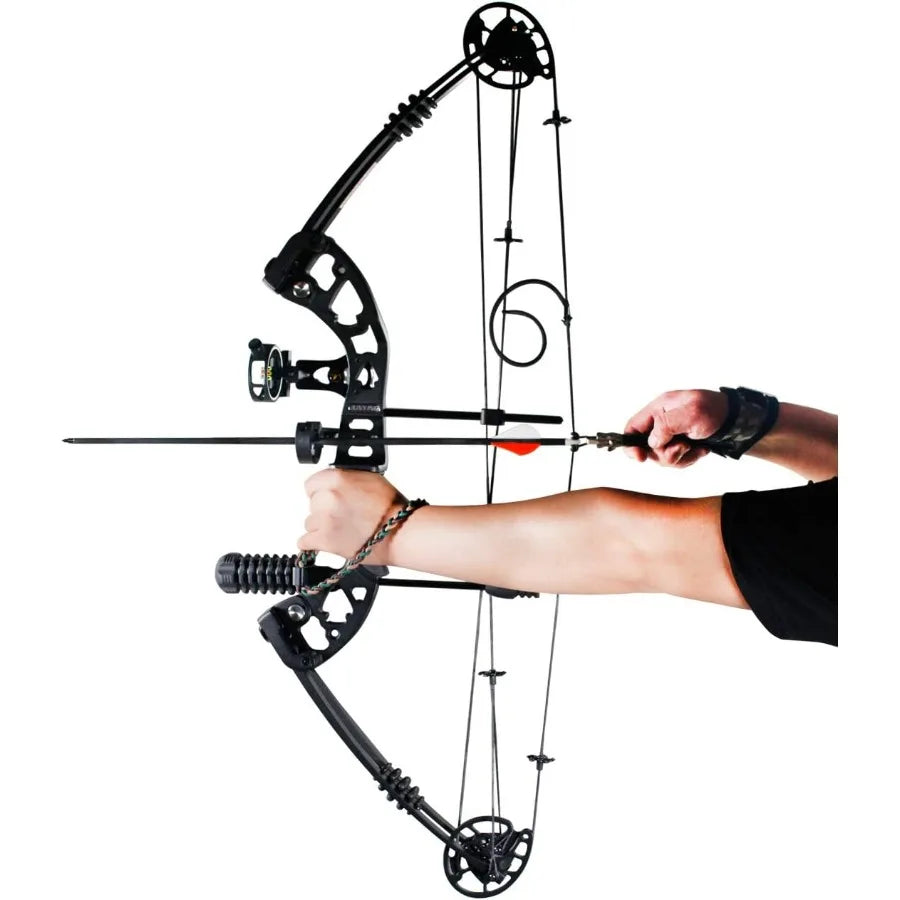 Compound Bow 3055lbs 2429.5 Archery Hunting Equipment with HighSpeed Performance Up to 310fps and Complete Accessories for Righ