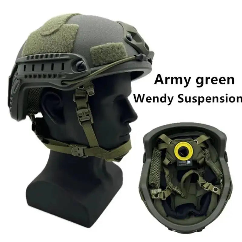 Ballistic ACH High Cut Tactical Helmet Kevla High Quality Ballistic Helmet NIJ IIIA FAST Wendy's Suspension Pad Ballistic Helmet
