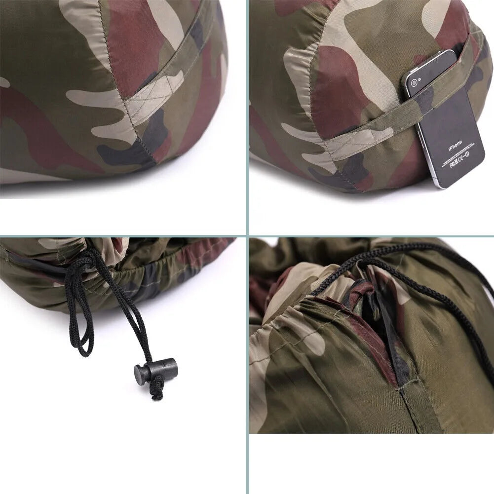 Autumn/Winter Military Emergency Sleeping Bag Outdoor Hiking Camping Portable Single Person Adult Sleeping Bag Men Women