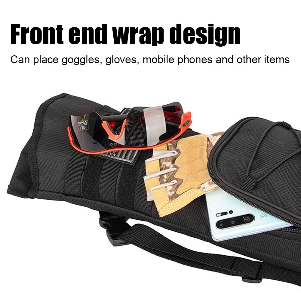 Hunting Bag Portable Bow Quiver Holder Bottom Thickening Adjustable Strap for Outdoor Archery Hunting Accessories