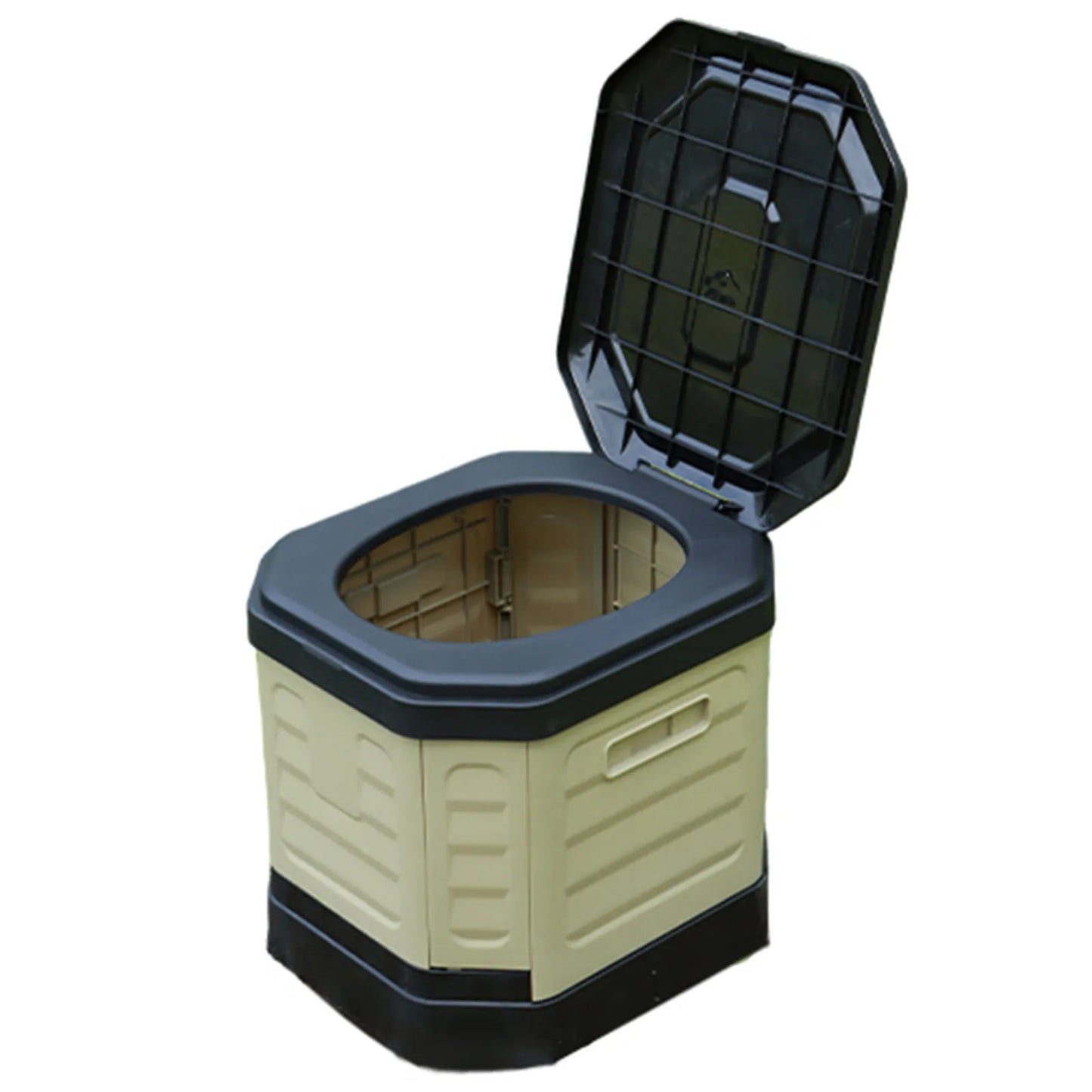 Folding Portable Toilet Reusable Collapsible Toilets with Lid Emergency Toilets for Adults Travel Outdoor Hiking Trips Beach