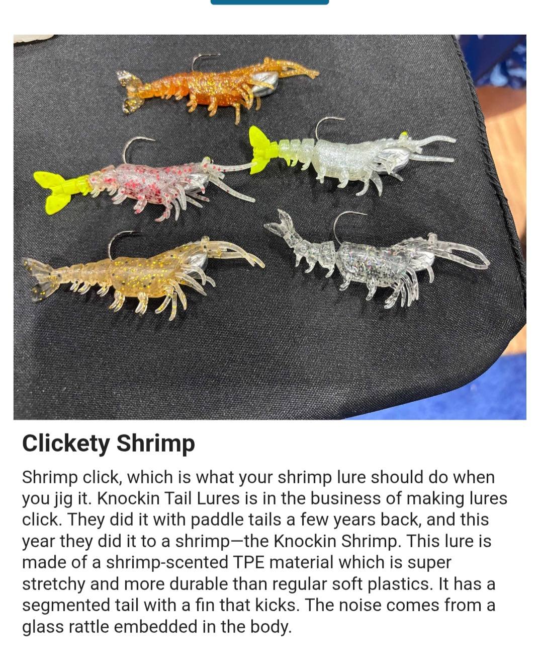 Knockin Shrimp Cracklin With Built-In Tail Rattle