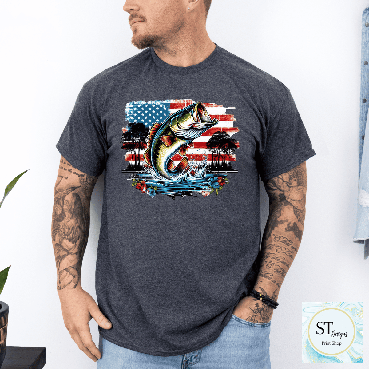 Patriotic Bass Fishing-3