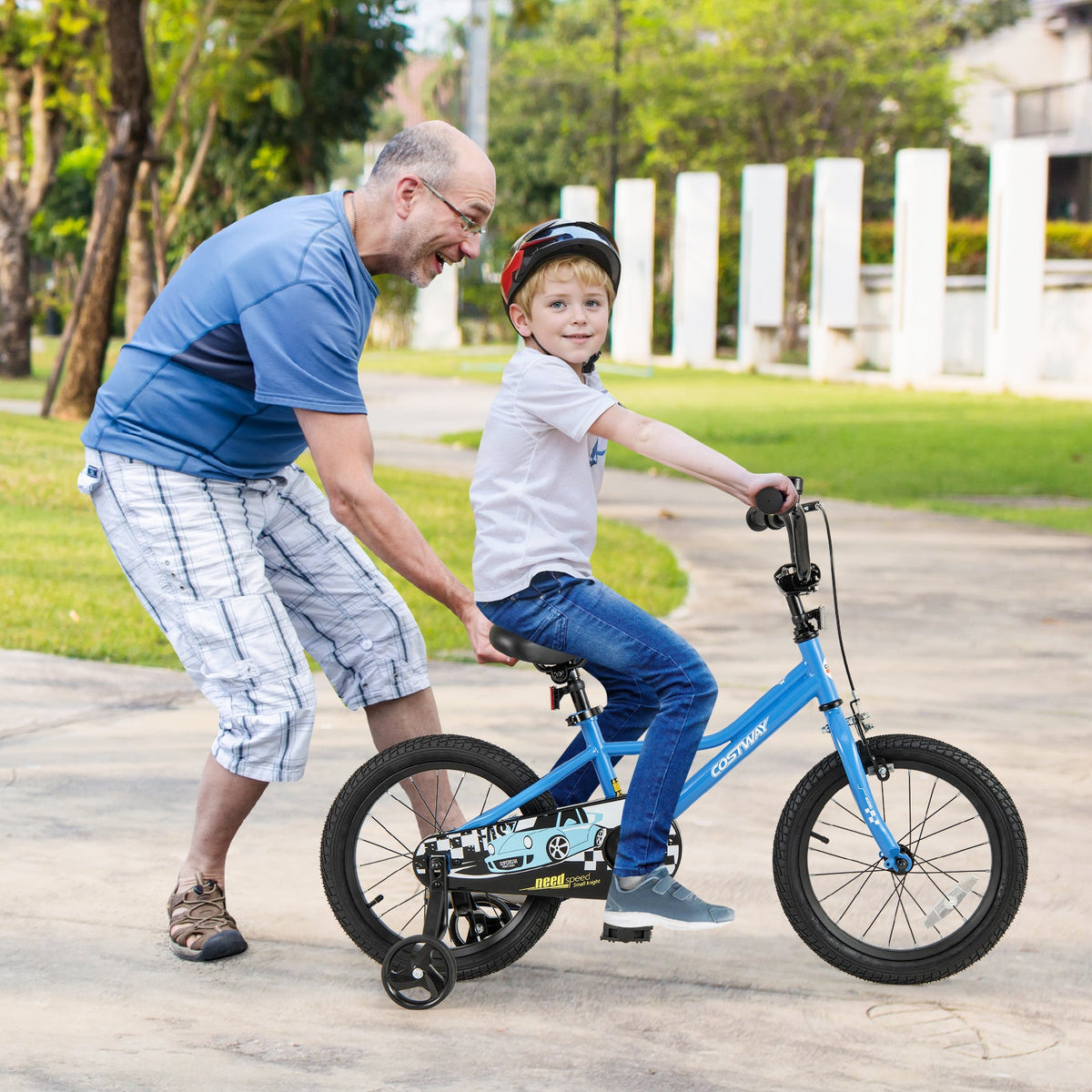16 Inch Kids Bike with Removable Training Wheels for Aged 4-7 Years Old