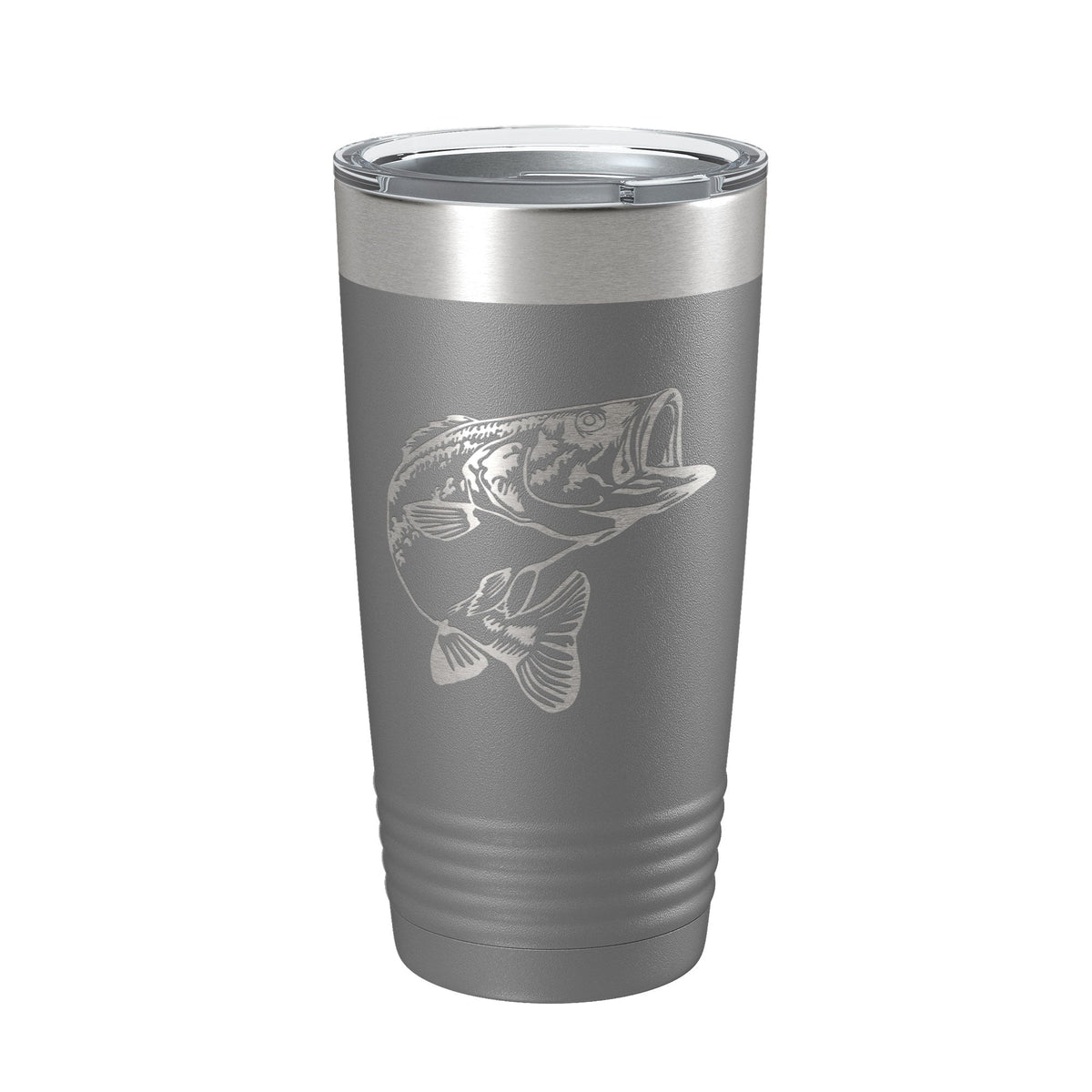 Bass Fishing Tumbler Angler Travel Mug Insulated Laser Engraved Coffee Cup Gift 20 oz-16