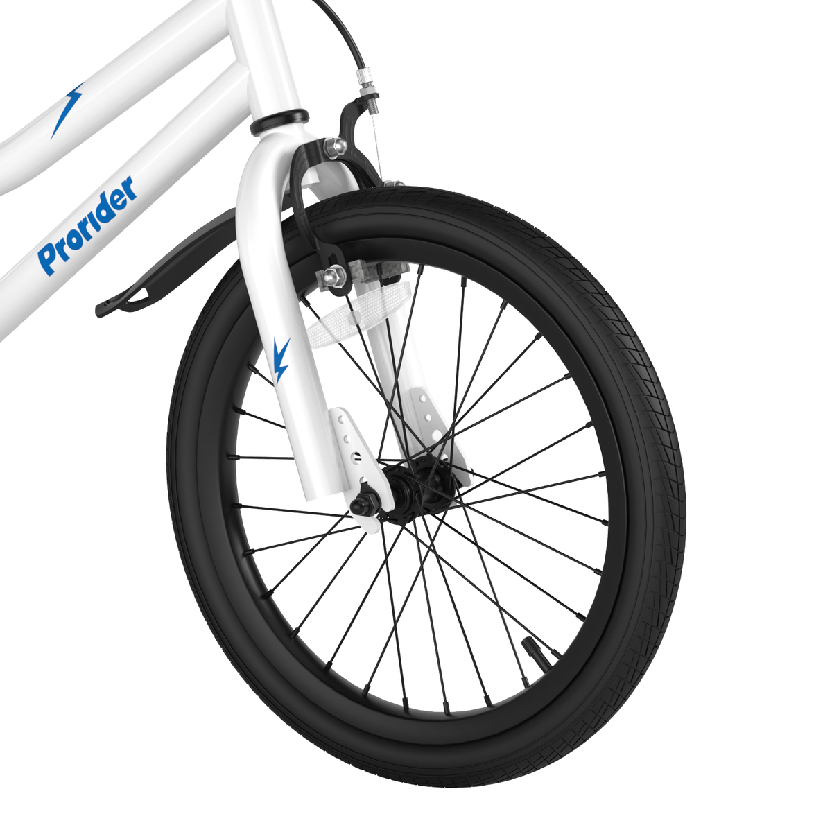 18 Feet Kids Bike with Removable Training Wheels-White