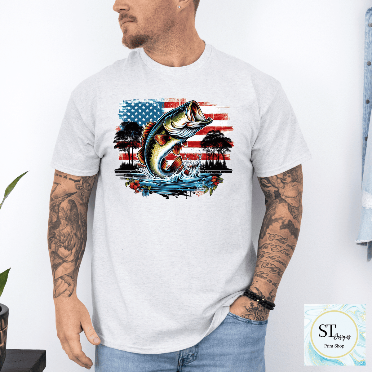 Patriotic Bass Fishing-7