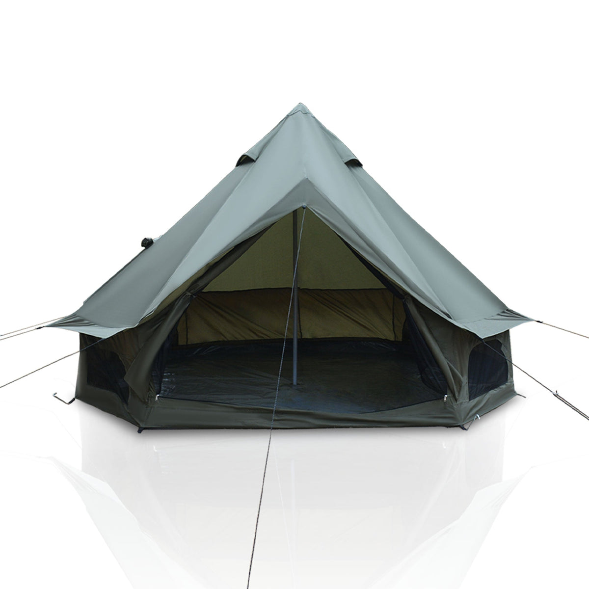 4 Season Bell Tent 9.8 FT with Chimney Opening - Green or Beige