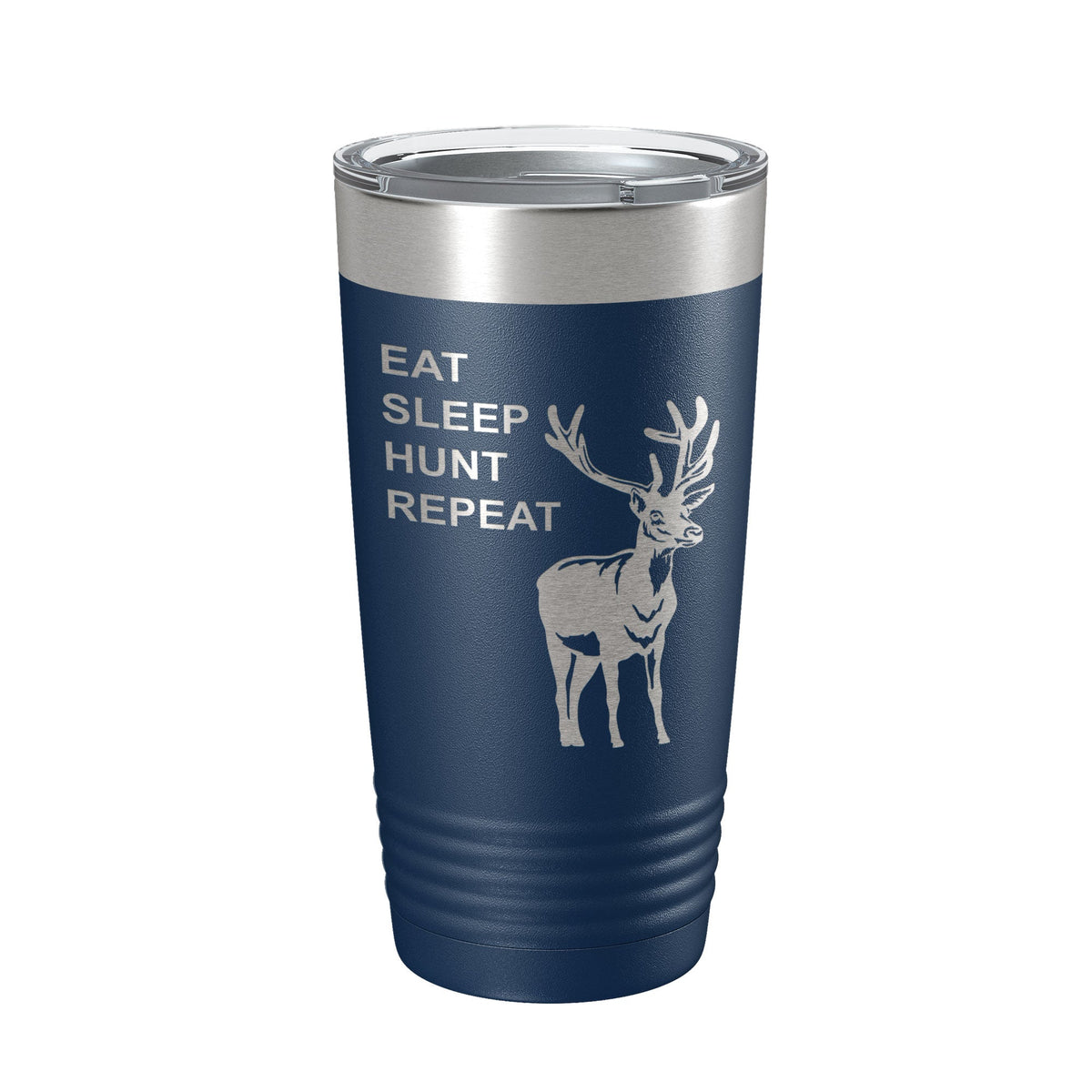 Deer Hunter Tumbler Eat Sleep Hunt Repeat Travel Mug Deer Hunting Insulated Laser Engraved Coffee Cup Gift 20 oz-2