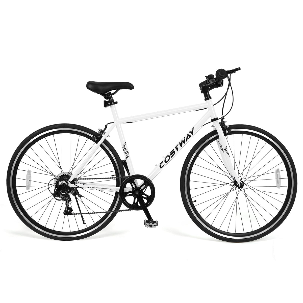 26 Inch Mountain Bike Adjustable with 6-Speed and All-terrain Rubber Wheels
