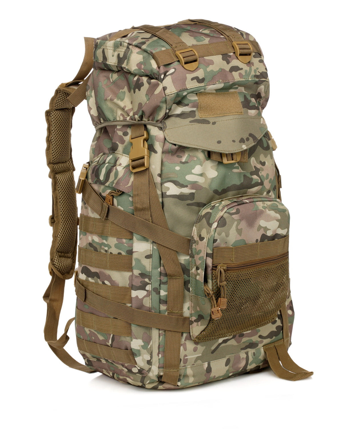 60L Camouflage Backpack For Camping  Hiking  Travel  And Cycling