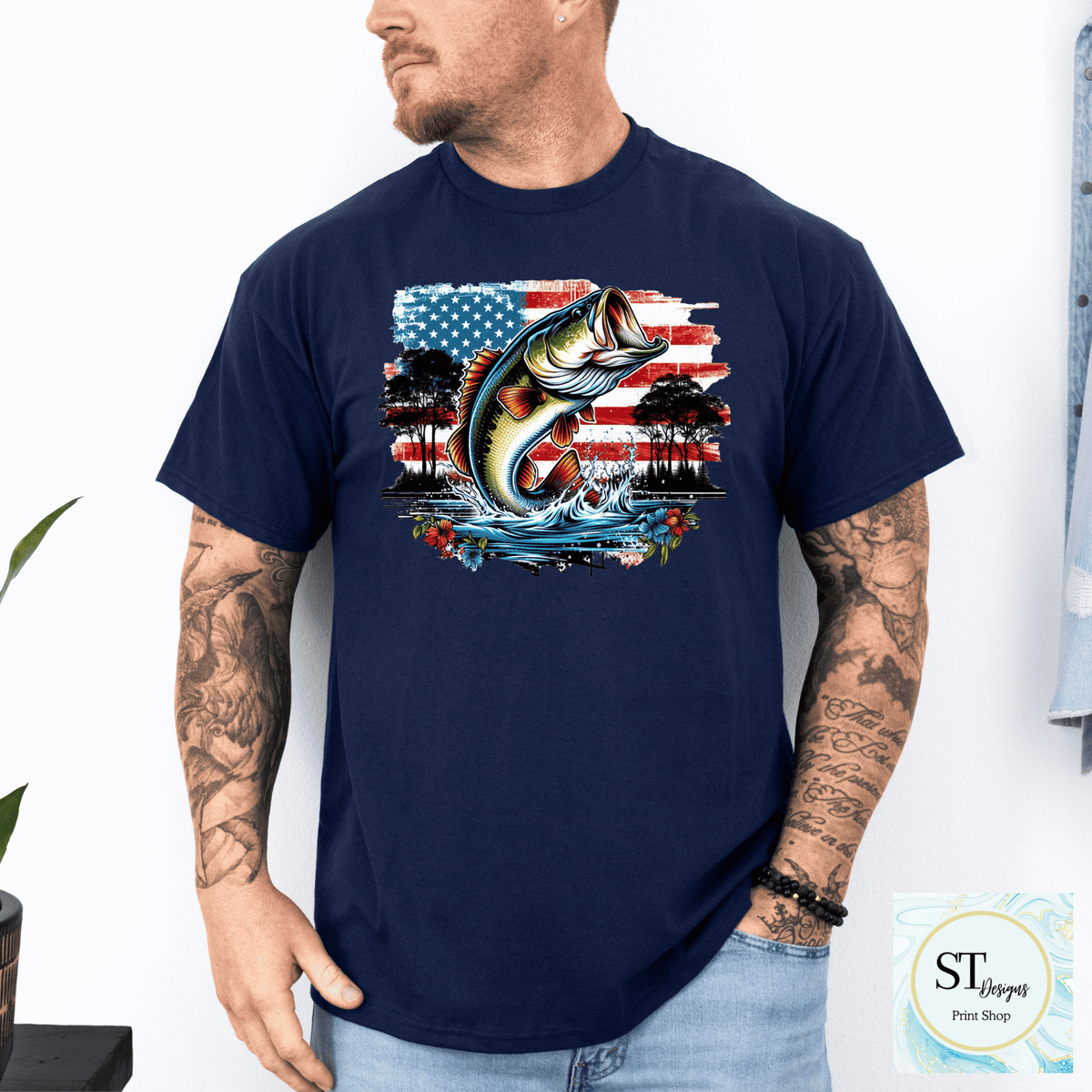 Patriotic Bass Fishing-4