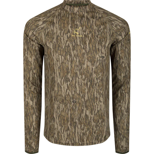 Drake Ol' Tom Mens Early Bird LS Performance Crew MO Bottomland Large