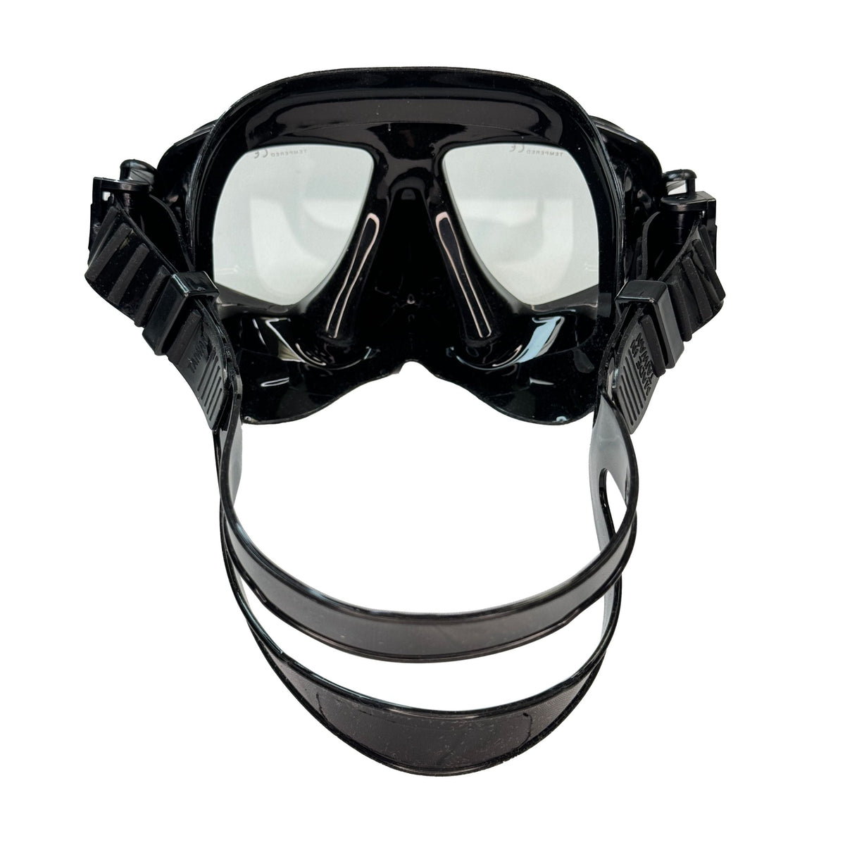 Palantic M36 Solid Black/Black Silicone RX Nearsighted Lenses Dive/Snorkeling Mask