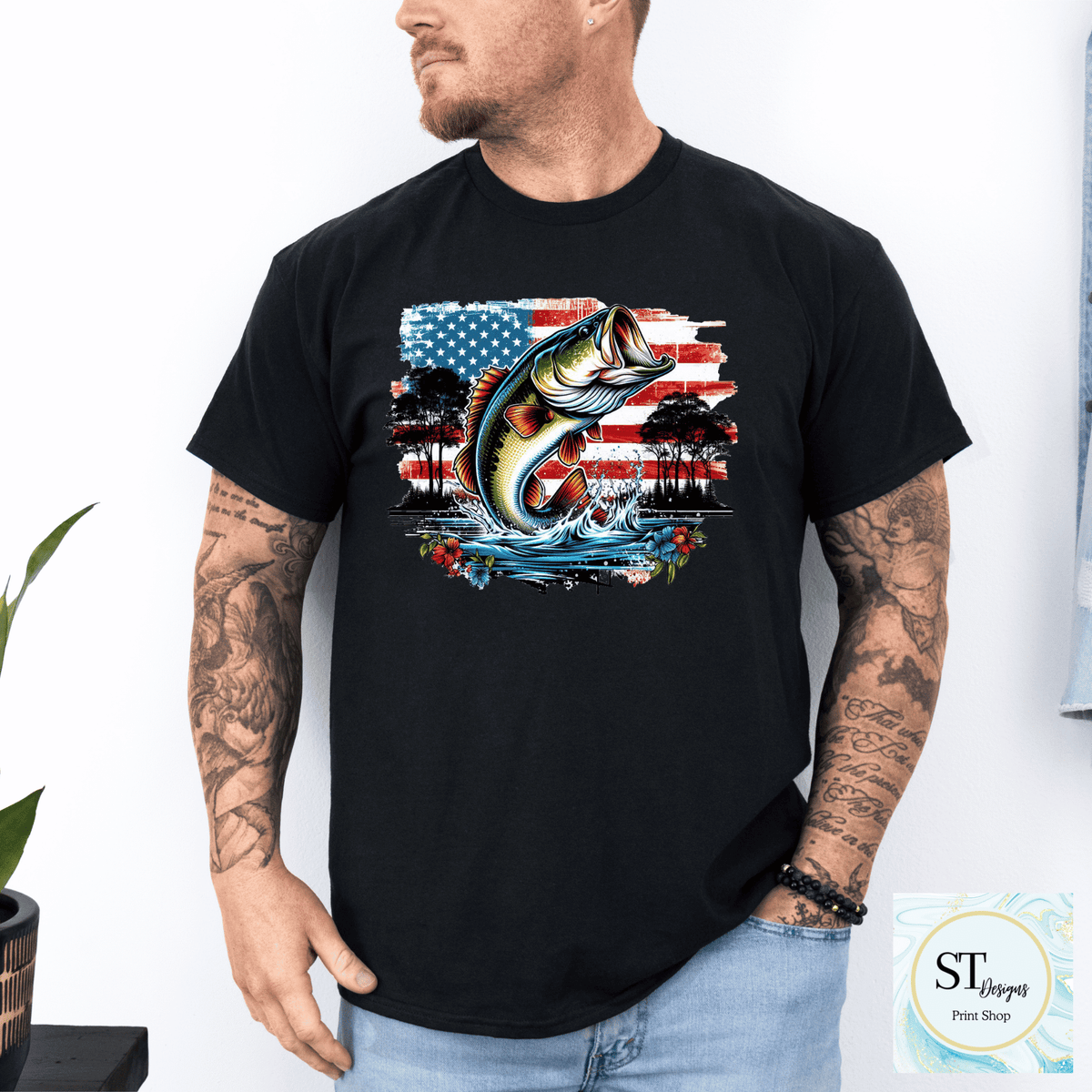 Patriotic Bass Fishing-9