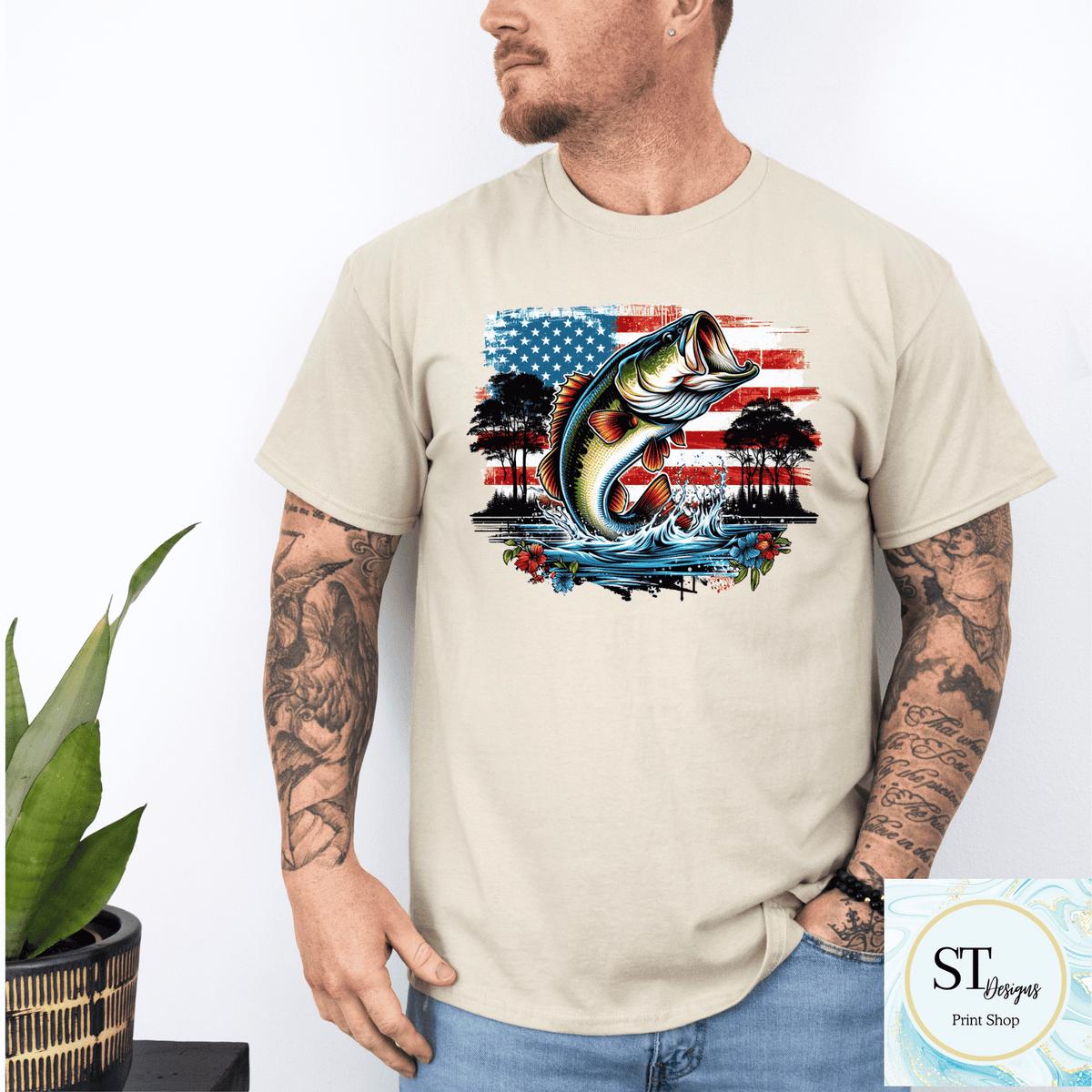 Patriotic Bass Fishing-6