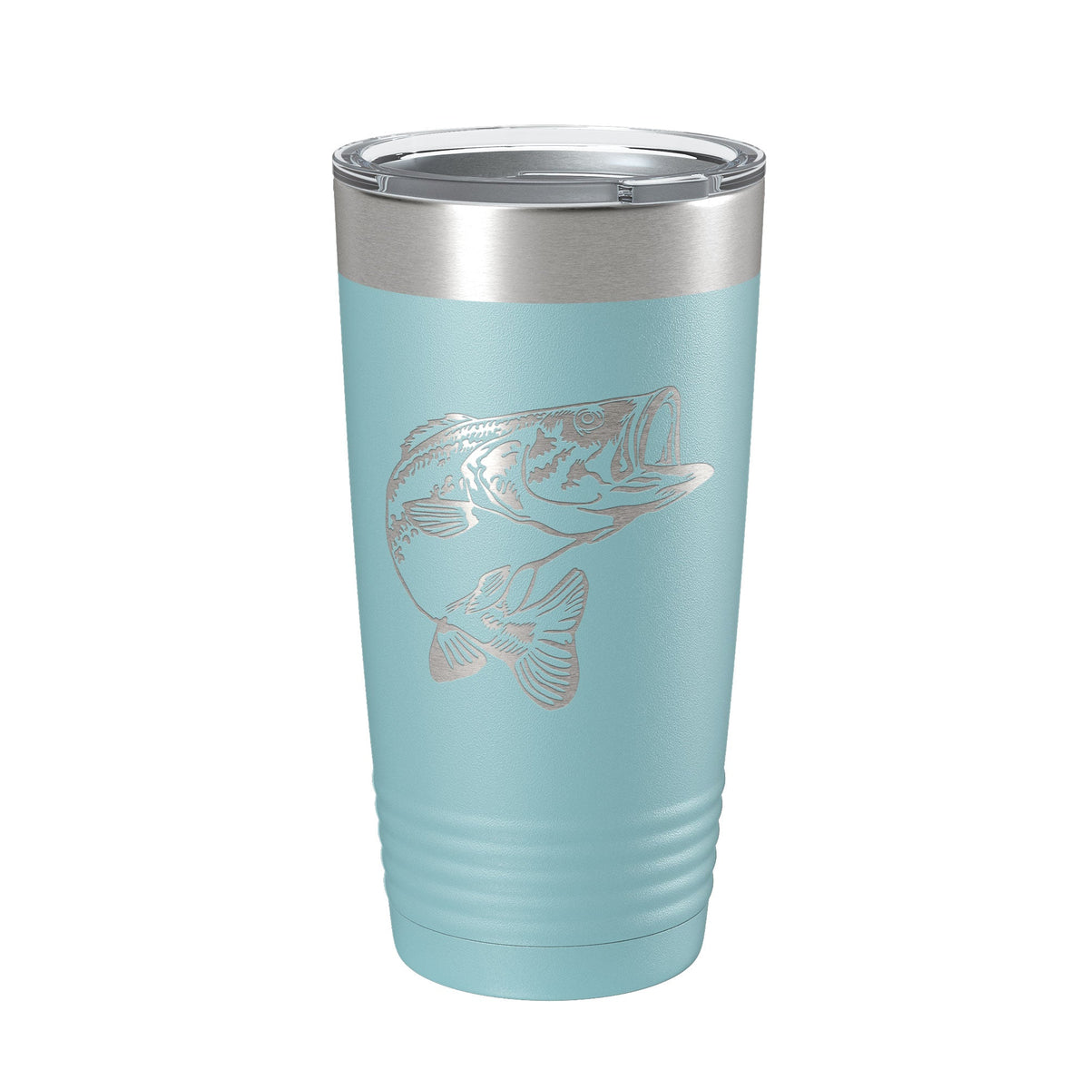 Bass Fishing Tumbler Angler Travel Mug Insulated Laser Engraved Coffee Cup Gift 20 oz-13