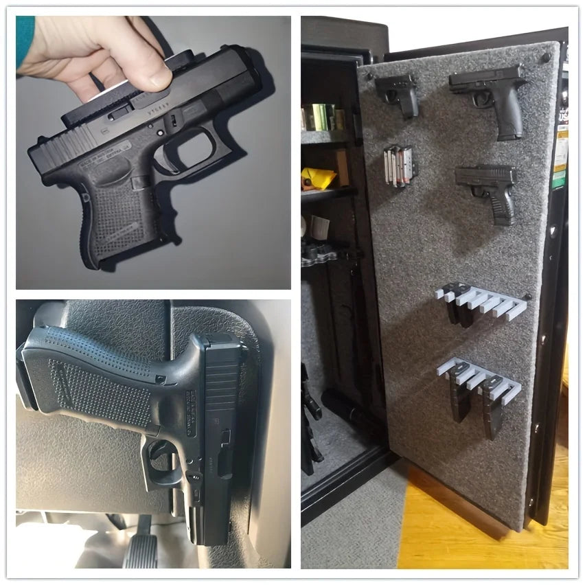 Pistol Car Holder, Pistol Magnetic Holder Mount Holster, Magnetic Holster, Rubber Coated Car Holster, Great for Vehicles, Trucks