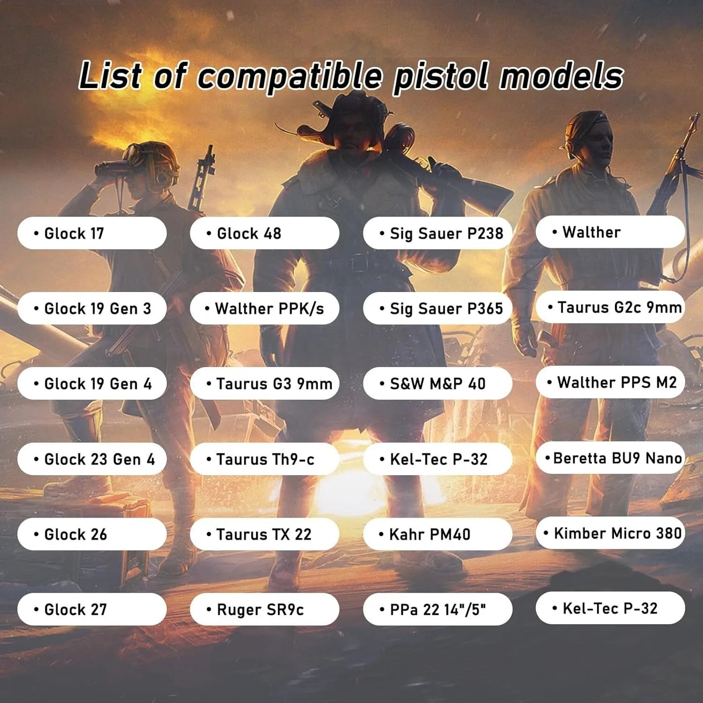 Gun Holster Tactical Concealed Carry Left/right Hand Pistol IWB OWB Universal