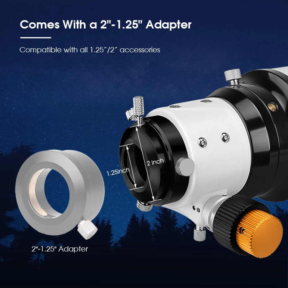 Svbony SV503 Astro telescope 70/80/102ED Extra Low Dispersion Achromatic Refractor OTA For Exceptional Viewing Astrophotography