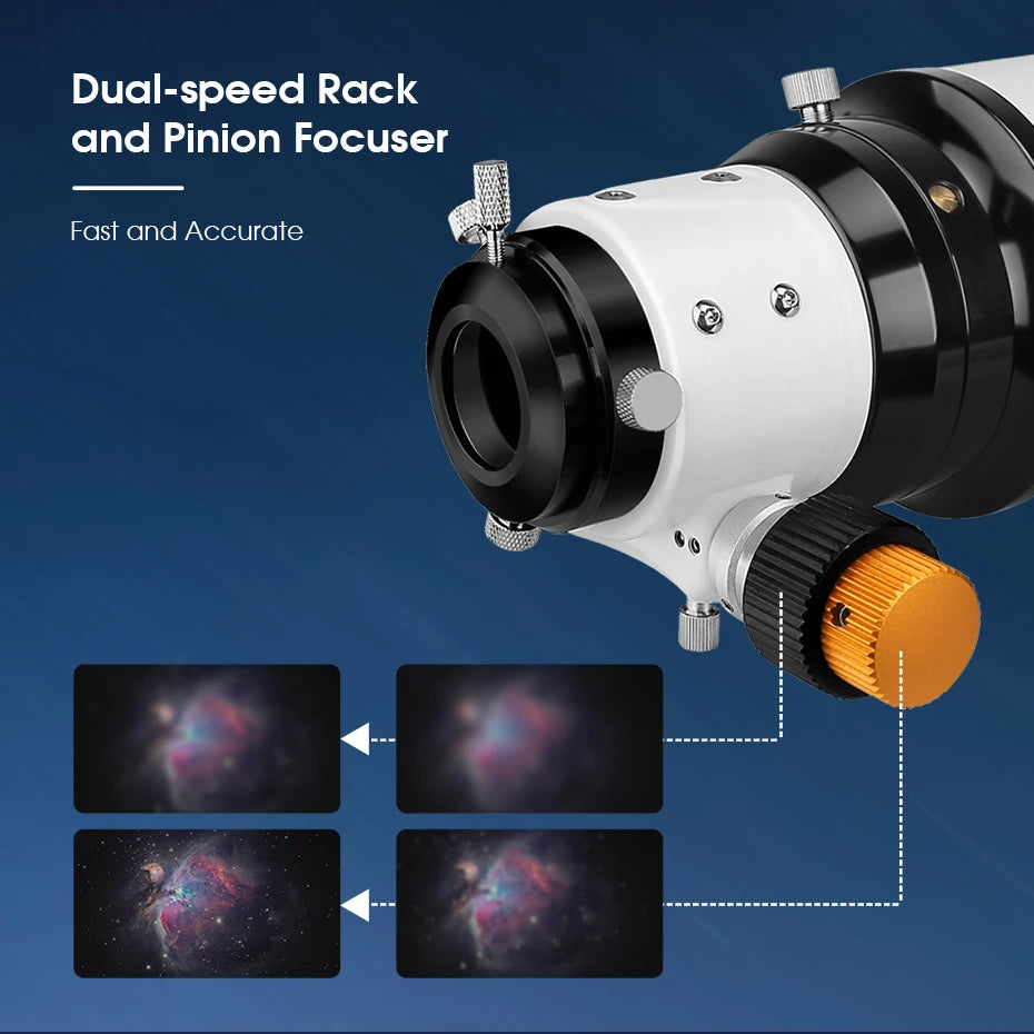 Svbony SV503 Astro telescope 70/80/102ED Extra Low Dispersion Achromatic Refractor OTA For Exceptional Viewing Astrophotography