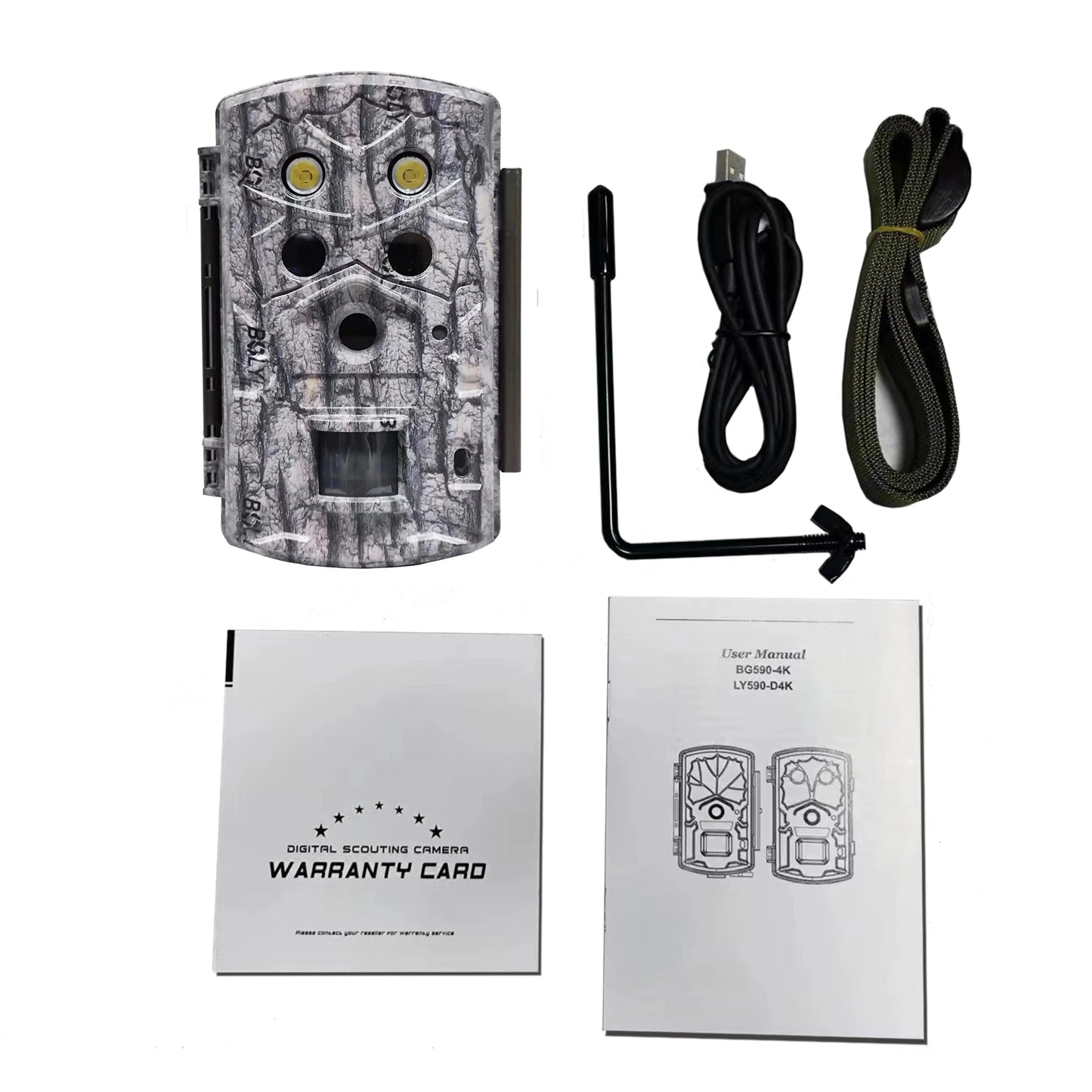 BolyGuard Trail Hunting Camera BG590 4K FHD 45MP Wildlife Outdoor Camera IP68 Waterproof 940nm 30M Black IR Night Vision 2" LCD