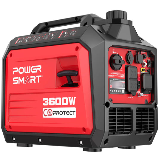 Generator, Camping Gear and Equipment, 3600 Watt Super Quiet Portable Inverter Generator,Gas Powered, RV Ready, Paral