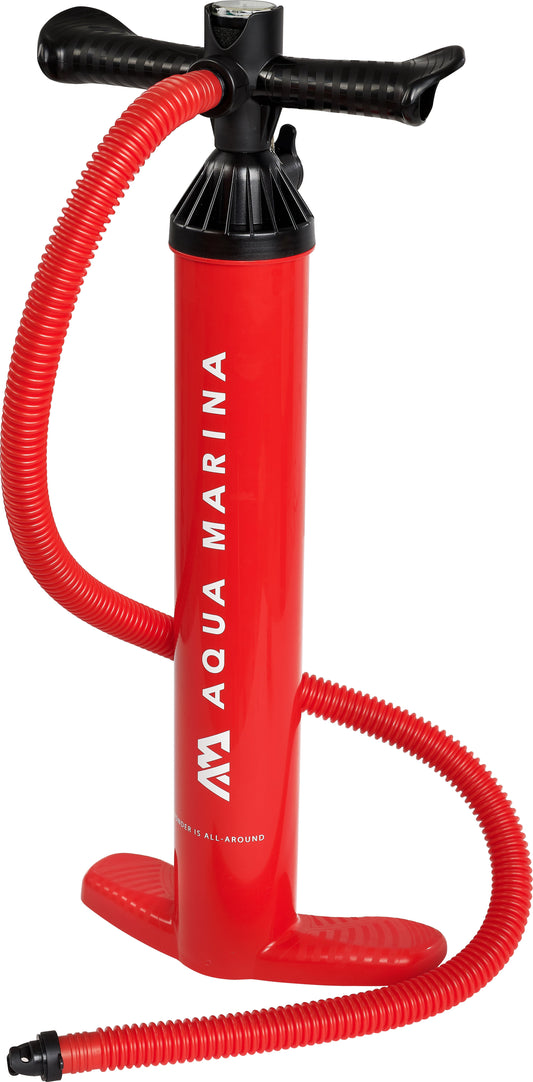 Aqua Marina LIQUID AIR V2 Double Action High Pressure Hand Pump for iSUP Paddle Board (2.6L+2.6L)
