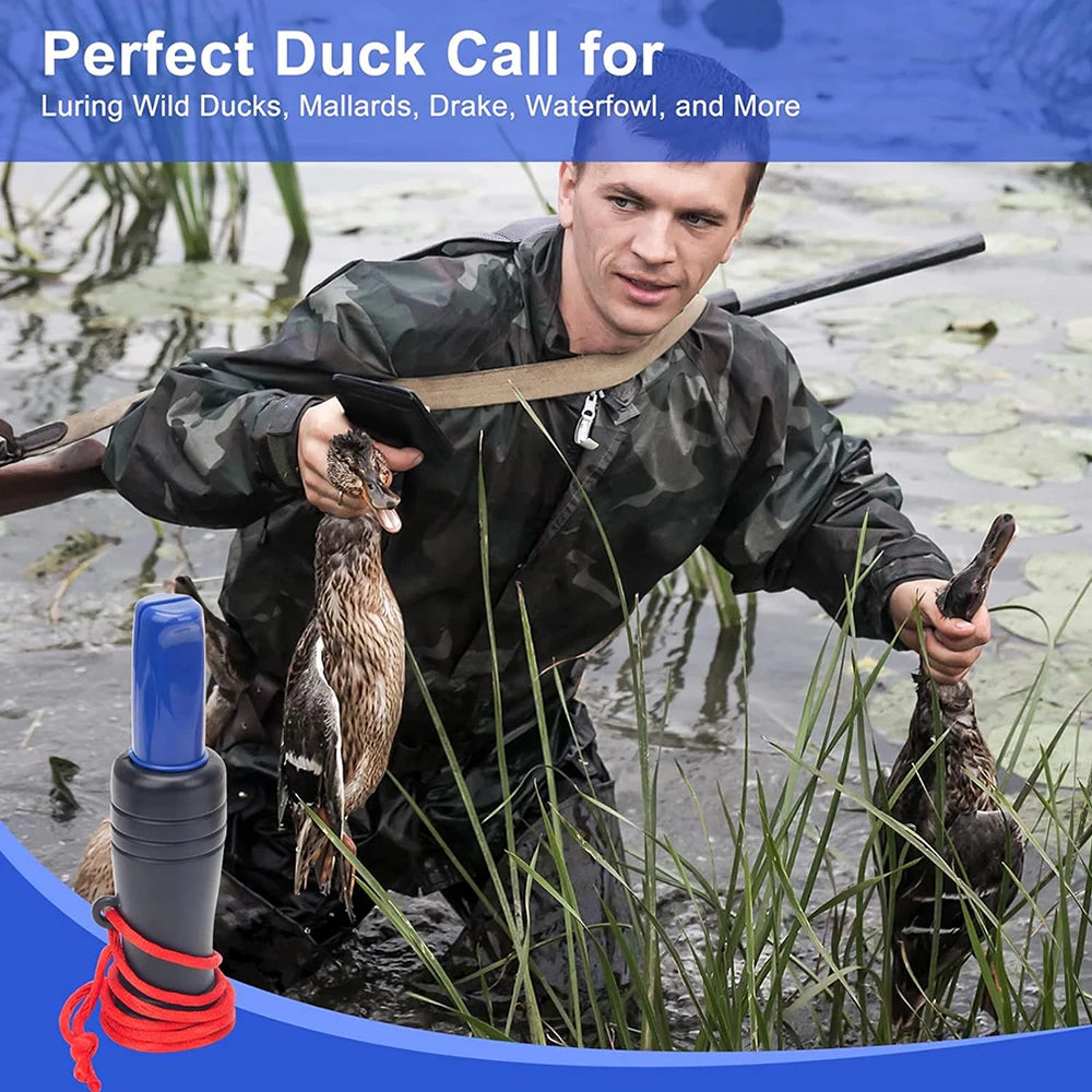 Duck Calls Whistle for Adults, Pheasant Call, Realistic Sound, Quack Caller, Decoys for Hunting Accessories