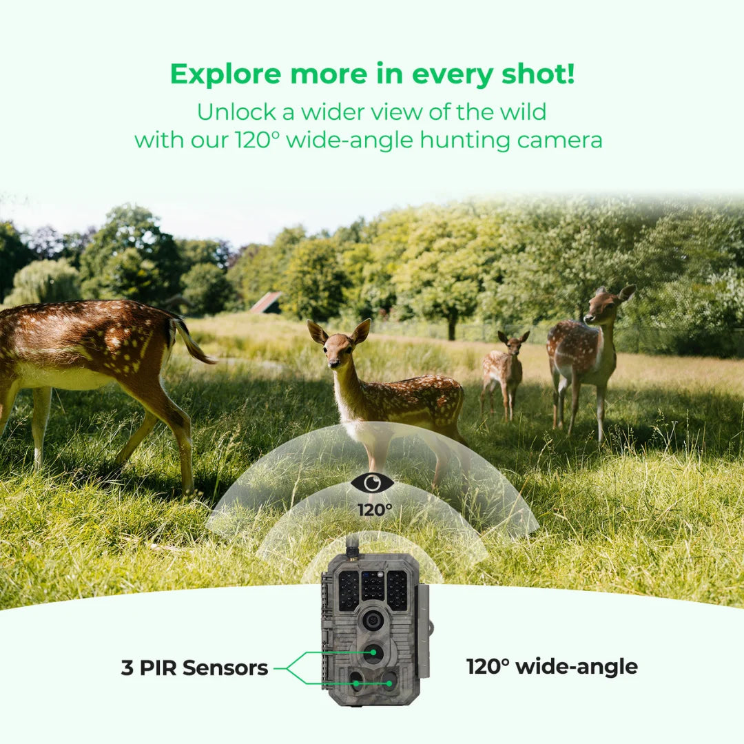 GardePro Cellular Trail Camera with 3-Year Unlimited Data Plan Included Outdoor Wireles Wildlife Cam, IP66 Waterproof, 4G LTE Cellular Wildlife Monitoring Trail Camera with SIM Card