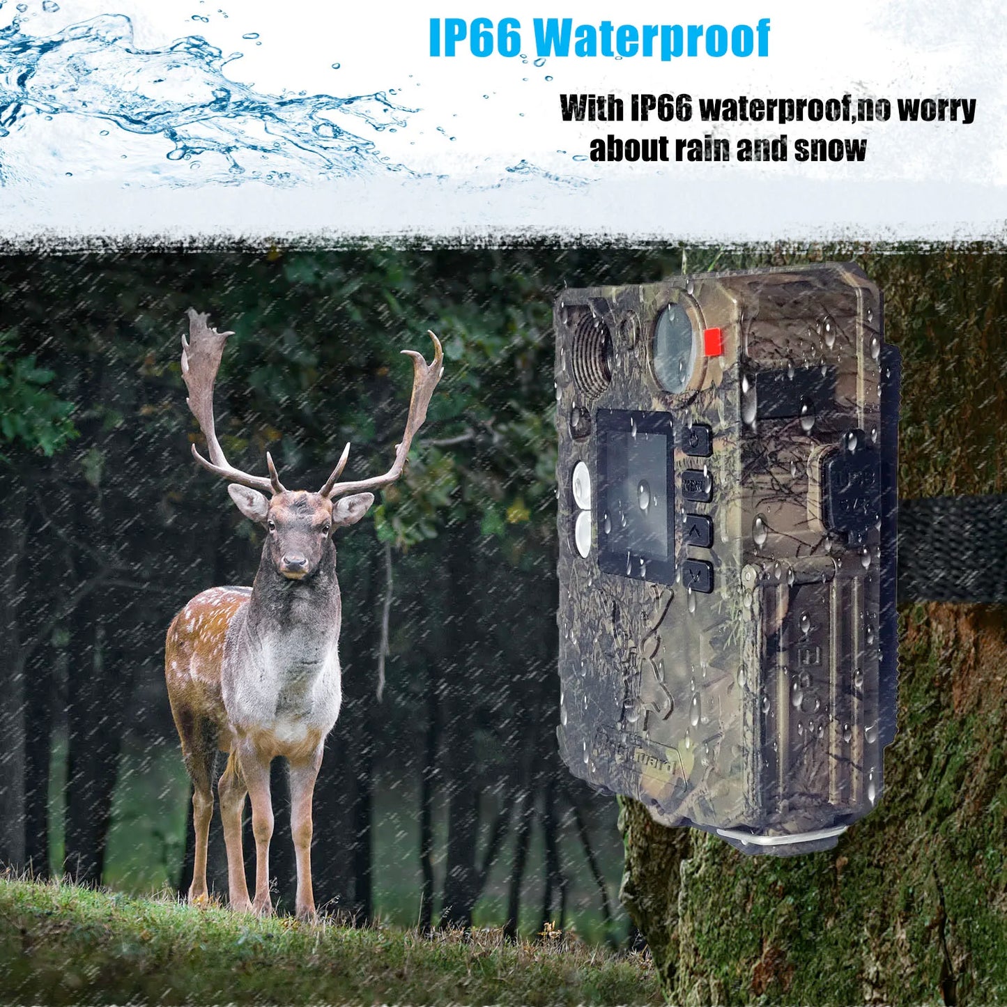 BolyGuard BG410-M 2.7K HD 33MP Cellular Trail Camera 940nm IR Night Vision, 4G Wireless, Outdoor Hunting Camera+gift 32GB TF