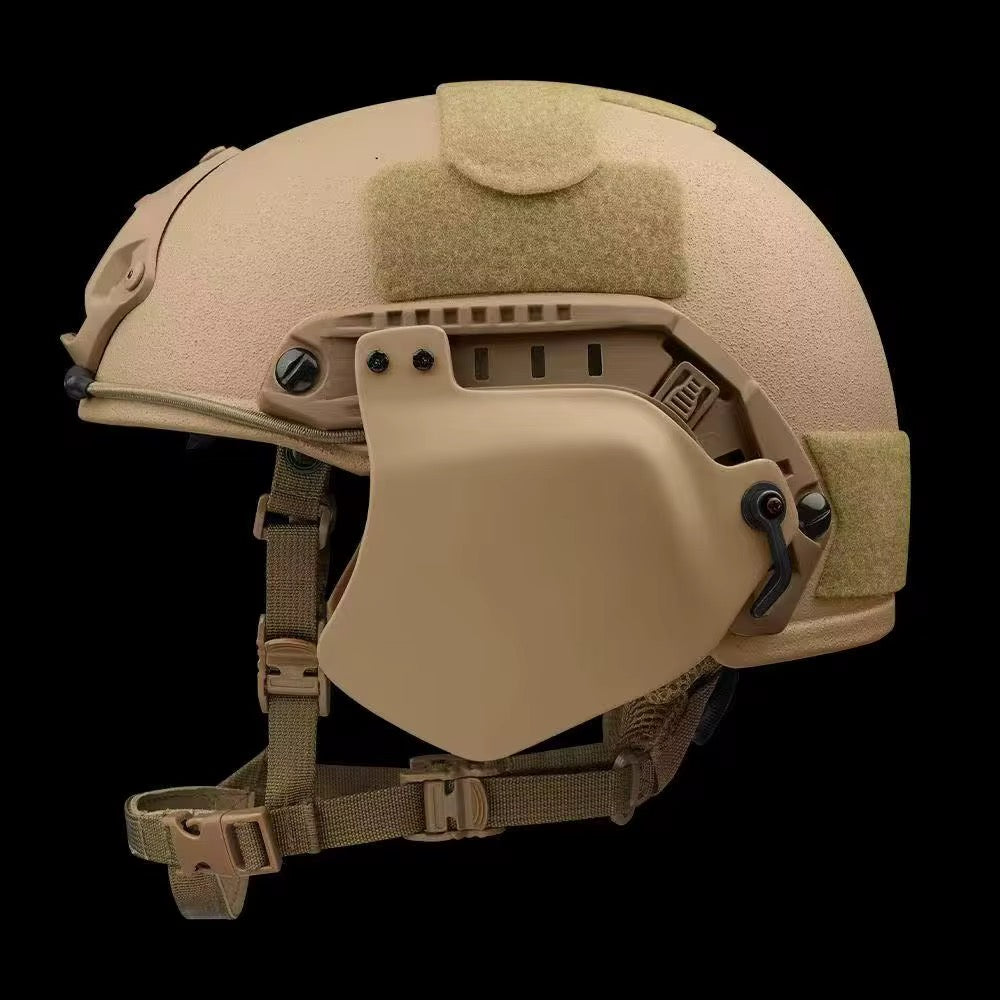 “Ear Armor” Attachable Side Helmet Protection for High Cut Helmet: Tested to LEVEL IIIA