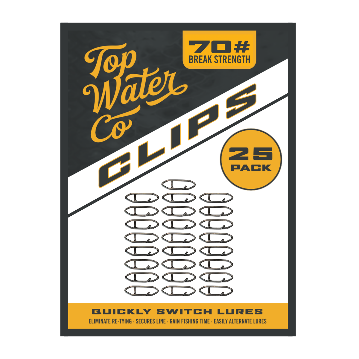 Topwater Co Speed Clips (15-45-70-120lbs)