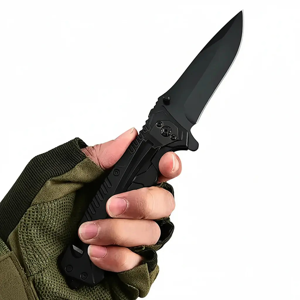 Folding Camping Knife with Safety Lock – Portable EDC Pocket Knife for Fishing & Outdoor Use-0