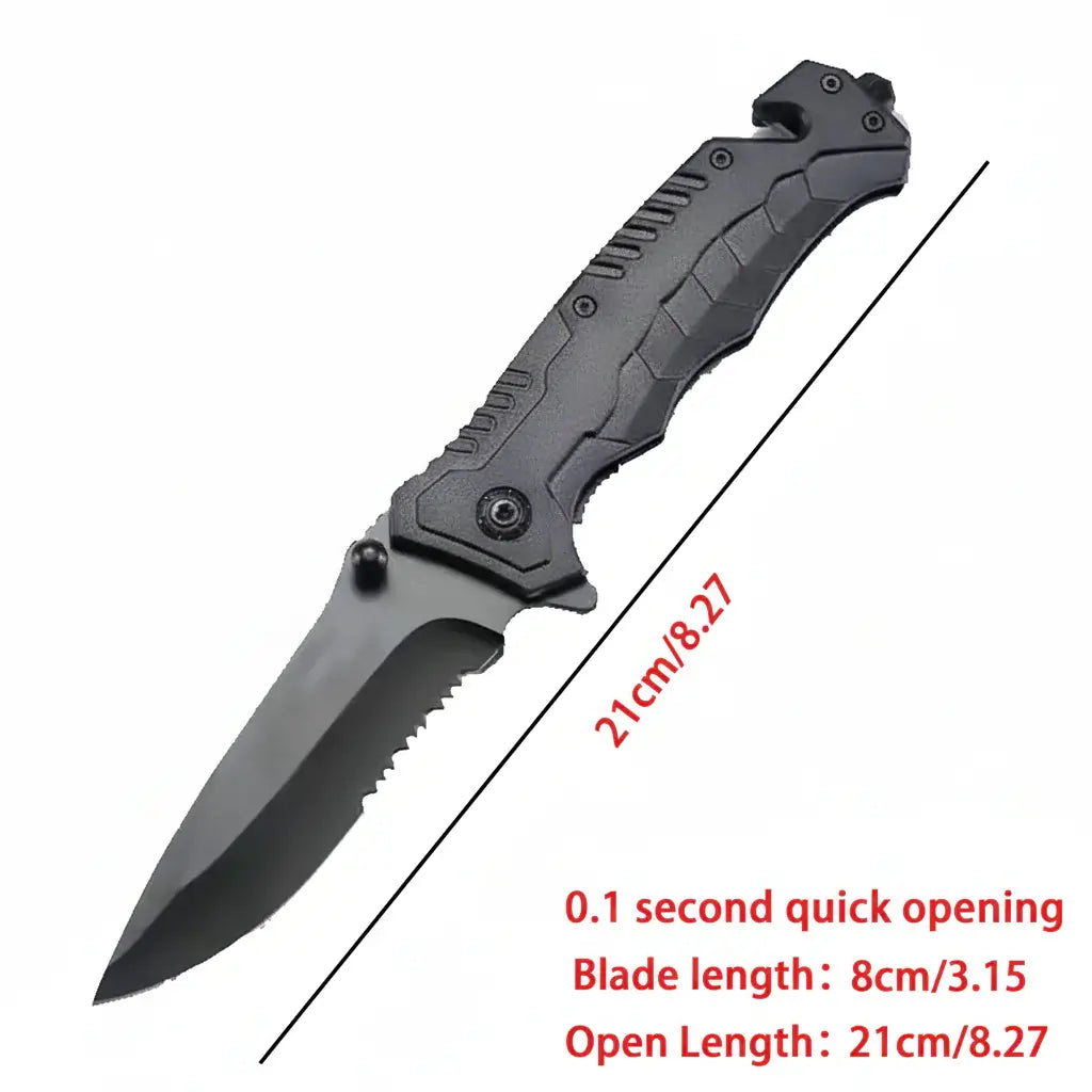 Folding Camping Knife with Safety Lock – Portable EDC Pocket Knife for Fishing & Outdoor Use-5