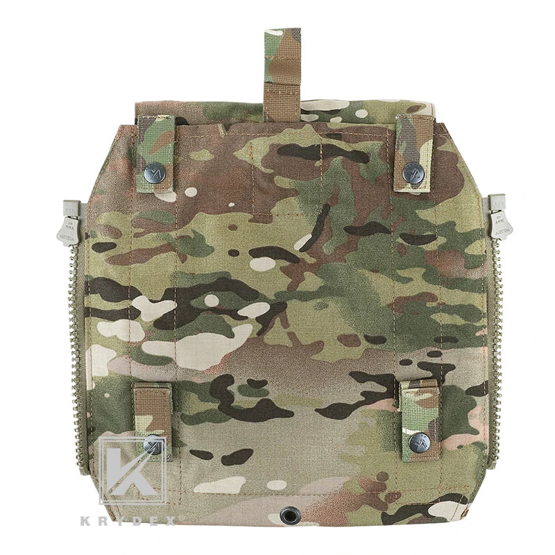 KRYDEX Tactical Panel Backpack Zip-On Bag For CPC NCPC AVS JPC 2.0 Plate Carrier Vest Airsoft Combat Hunting Accessories Bag