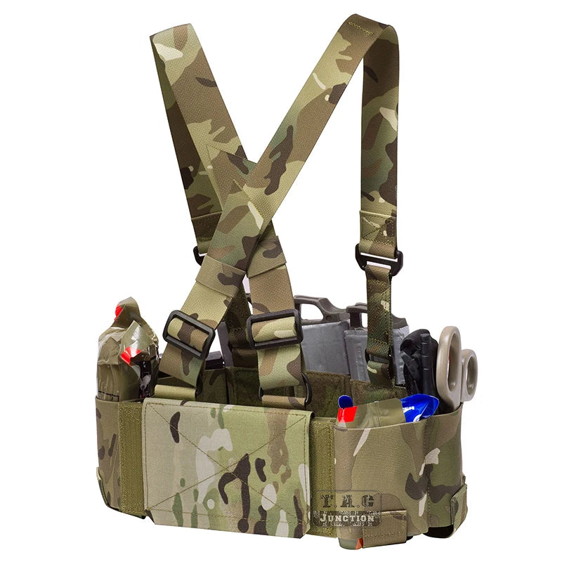 Tactical 5.56 Chest Rig Airsoft Cummerbund Concealed Lightweight Vest плитоноска тактическая WIth 3*5.56 2*Pistol Mag