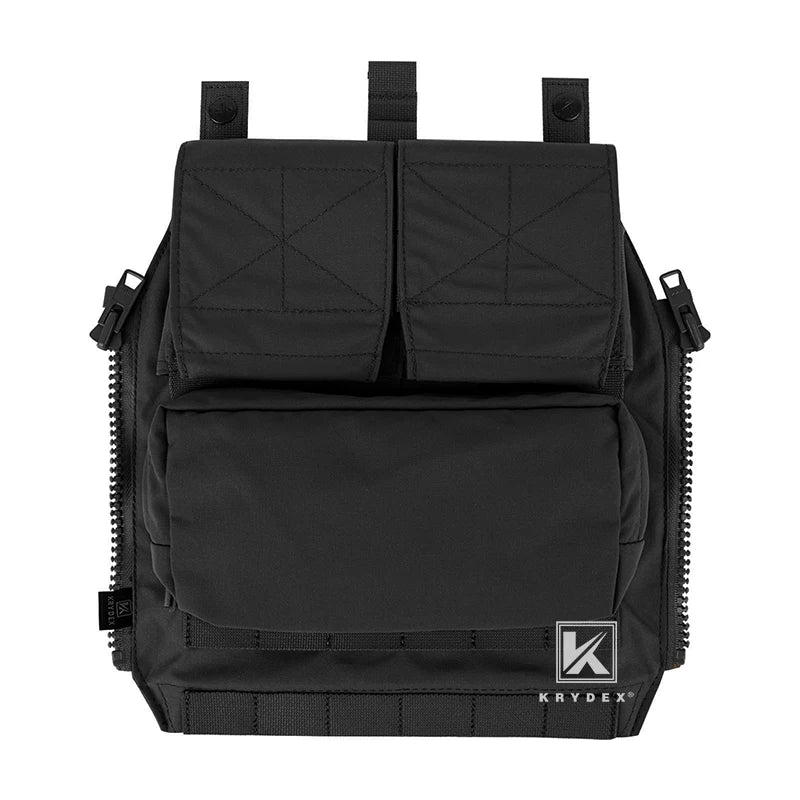 KRYDEX Tactical Panel Backpack Zip-On Bag For CPC NCPC AVS JPC 2.0 Plate Carrier Vest Airsoft Combat Hunting Accessories Bag