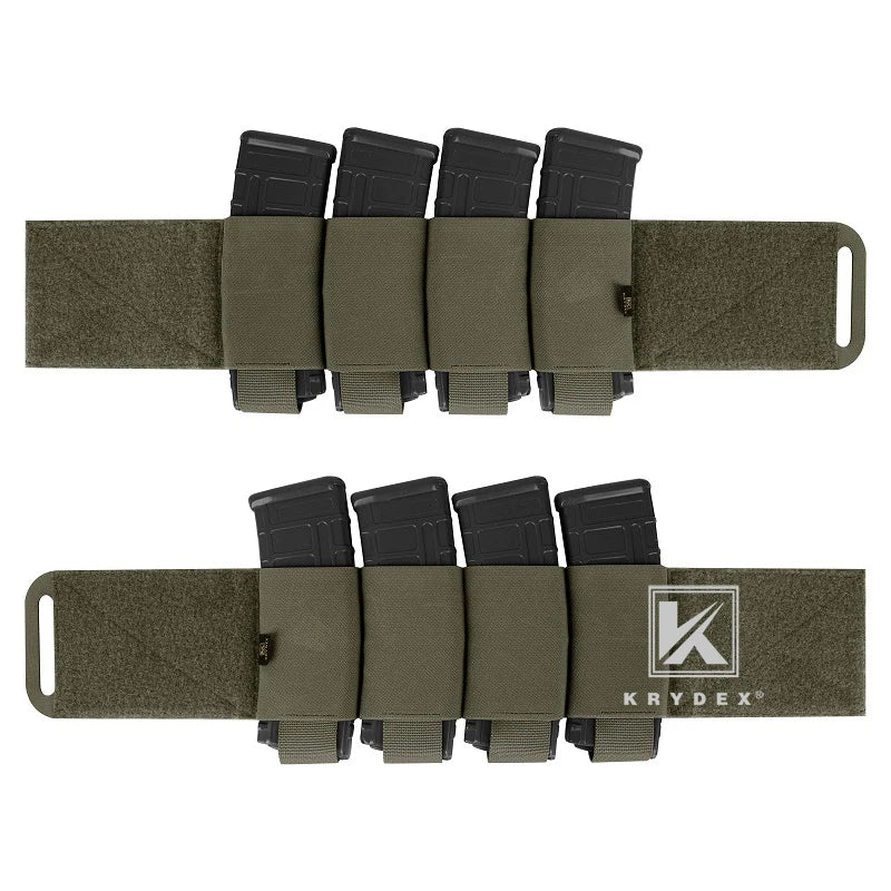 KRYDEX Elastic Cummerbund 4 x AR Magazine Pouches Stretch Cummerbund For LBT LBX FCPC Vest Accessories 2PCS/Set