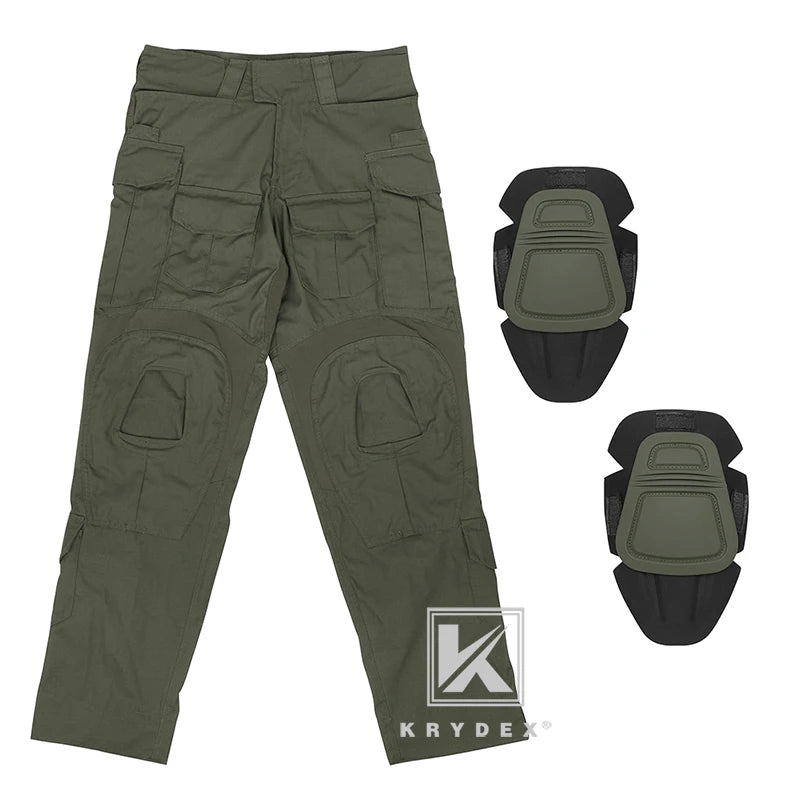 Tactical Camouflage Shirt & Pants Kit Combat Uniform Set For Outdoor Hunting Hiking Gear