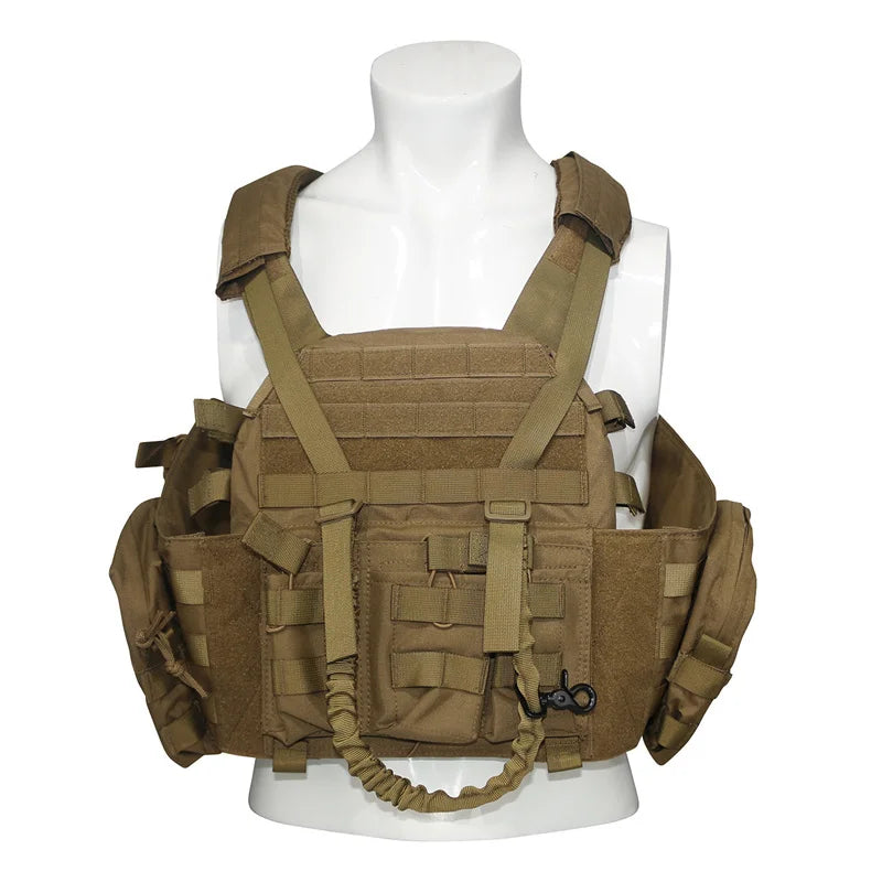 LQARMY 1000D Nylon Plate Carrier Tactical Vest Outdoor Hunting Protective Adjustable MODULAR Vest for Airsoft Combat Accessories