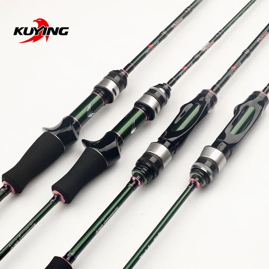 1.75m 5'10" 1.8m 6'0" Carbon Spinning Casting Stream Fast Speed Action Soft Lure Fishing Rod Pole Stick Cane