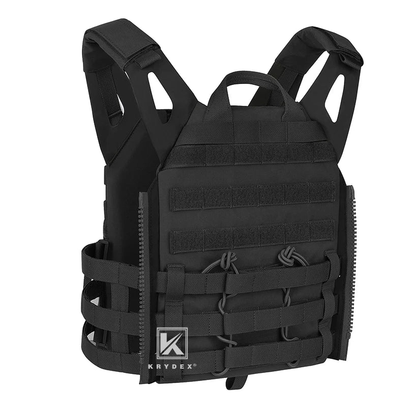 Tactical Plate Carrier Quick Release Assaulter Armor Vest High Speed Instant Cummerbund/Shoulder Strap Black